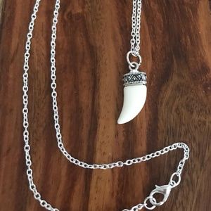 Pewter Horn Necklace